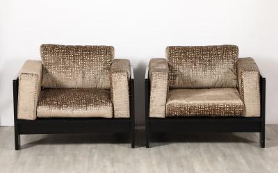 Afra Tobia Scarpa Afra Tobia Scarpa Bastiano Pair of Lounge Chairs by Gavina Italy 1960