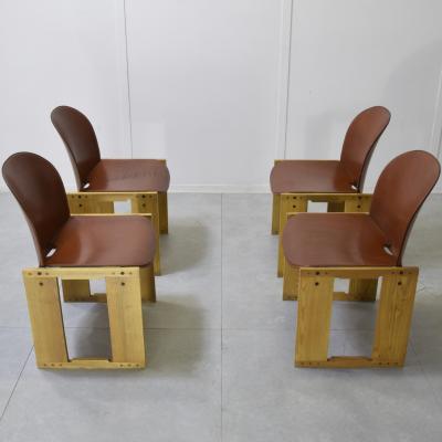 Afra Tobia Scarpa Afra Tobia Scarpa Dialogo set of four Dialogo chairs 1970s 