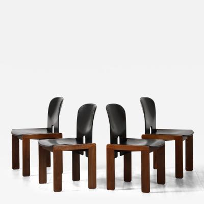 Afra Tobia Scarpa Afra Tobia Scarpa Model 121 Set of Four Dining Chairs for Cassina 1965