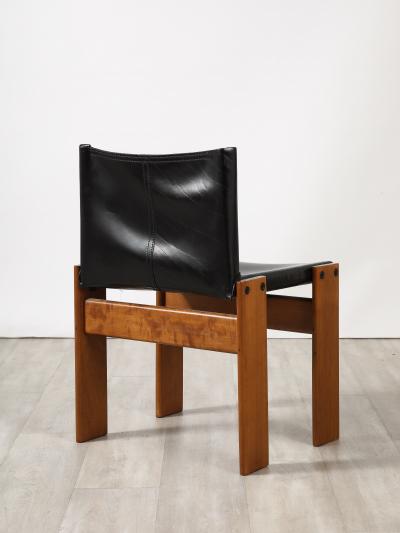 Afra Tobia Scarpa Afra Tobia Scarpa Monk Set of Six Dining Chairs for Molteni 1974