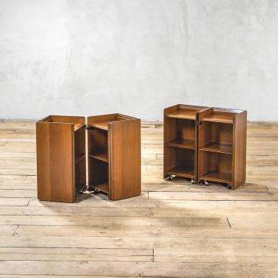 Afra Tobia Scarpa Afra Tobia Scarpa Pair of Artona Nightstands for Maxalto 70s
