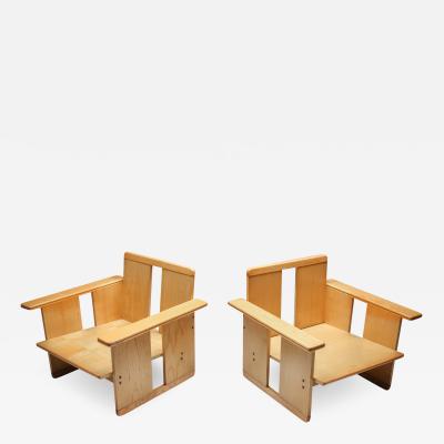 Afra Tobia Scarpa Afra Tobia Scarpa crate chairs Maxalto 1970s