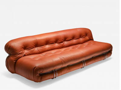 Afra Tobia Scarpa Afra Tobia Scarpa for Cassina Soriana Three Seater Sofa