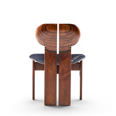 Afra Tobia Scarpa Afra Tobia Scarpa for Maxalto Africa Mid Century Chairs Pair