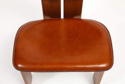 Afra Tobia Scarpa Afra Tobia Scarpa for Maxalto Set of Twelve Africa Walnut Dining Chairs