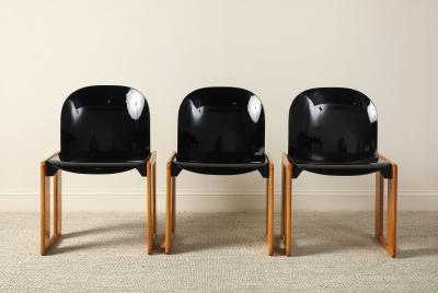 Afra Tobia Scarpa Afra and Tobia Scarpa B B Italia Set of Six Dialogo Dining Chairs 1973