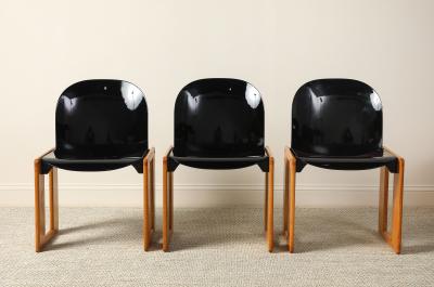 Afra Tobia Scarpa Afra and Tobia Scarpa B B Italia Set of Six Dialogo Dining Chairs 1973
