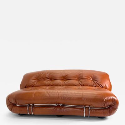 Afra Tobia Scarpa Afra and Tobia Scarpa Soriana Couch for Cassina in new leather Pair available 