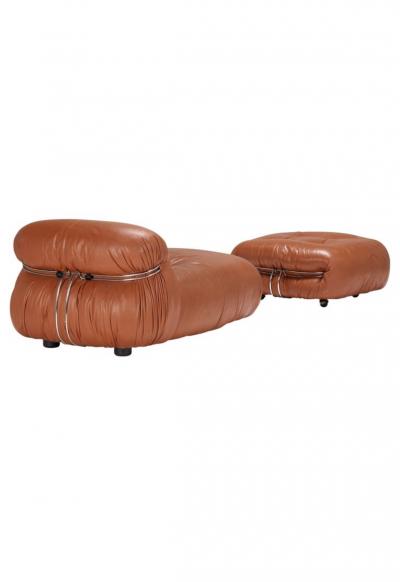 Afra Tobia Scarpa Afra and Tobia Scarpa Soriana Lounge Chair and Ottoman