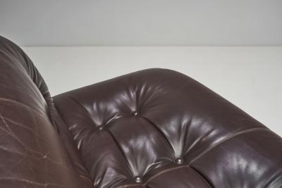 Afra Tobia Scarpa Afra and Tobia Scarpa Soriana Sofa in Leather Italy 1969