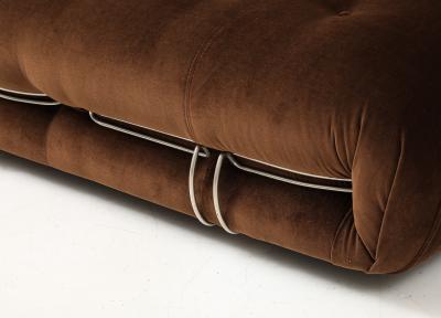 Afra Tobia Scarpa Afra and Tobia Scarpa Soriana Three Seat Sofa for Cassina Italy 1969