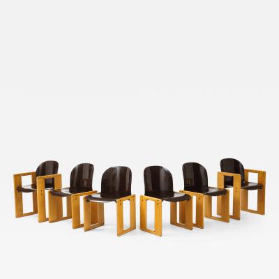 Afra Tobia Scarpa Afra and Tobia Scarpa for B B Italia Set of Six Dialogo Dining Chairs