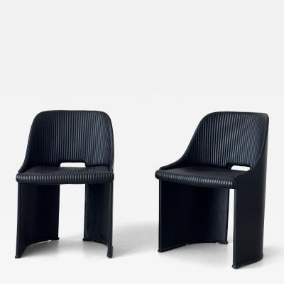 Afra Tobia Scarpa Afra and Tobia Scarpa pair of Artona chairs model no 8551 circa 1986