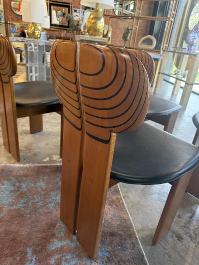 Afra Tobia Scarpa Africa Chairs by Afra and Tobia Scarpa Set of 4