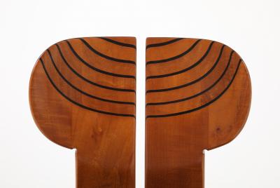 Afra Tobia Scarpa Africa Chairs by Afra and Tobia Scarpa Set of 8