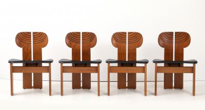 Afra Tobia Scarpa Africa Chairs by Afra and Tobia Scarpa Set of 8