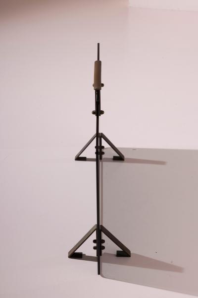 Afra Tobia Scarpa Italian Mid Century Fire Screen in Smoked Glass and Burnished Brass 1960s