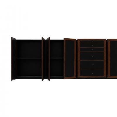 Afra Tobia Scarpa Mid Century Afra And Tobia Scarpa Italian Wood Black Lacquer 1970s Sideboard