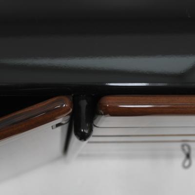 Afra Tobia Scarpa Mid Century Afra And Tobia Scarpa Italian Wood Black Lacquer 1970s Sideboard