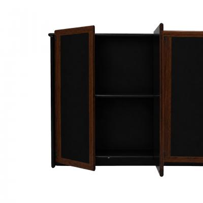 Afra Tobia Scarpa Mid Century Afra And Tobia Scarpa Italian Wood Black Lacquer 1970s Sideboard