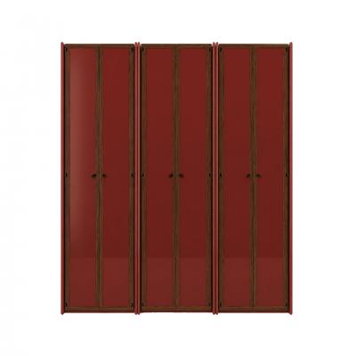 Afra Tobia Scarpa Mid Century Afra Tobia Scarpa Italian Wood Red Lacquer 1960s Tall Cabinet