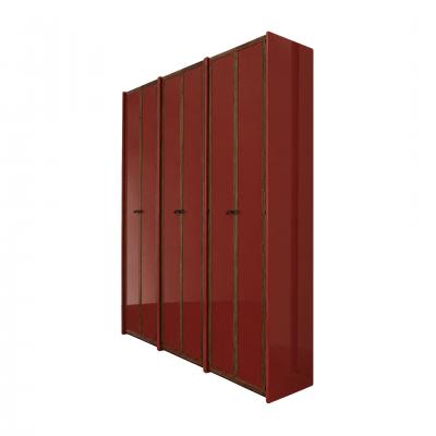 Afra Tobia Scarpa Mid Century Afra Tobia Scarpa Italian Wood Red Lacquer 1960s Tall Cabinet