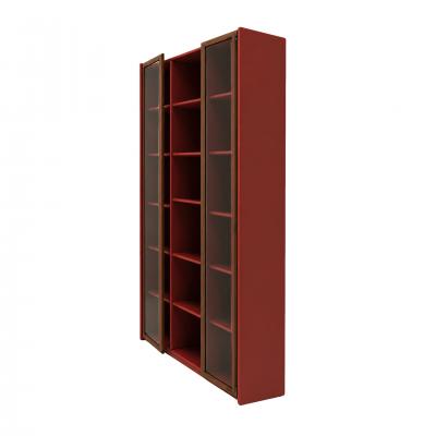 Afra Tobia Scarpa Mid Century Afra Tobia Scarpa Italian Wood Red Lacquer And Glass 1960s Vitrine