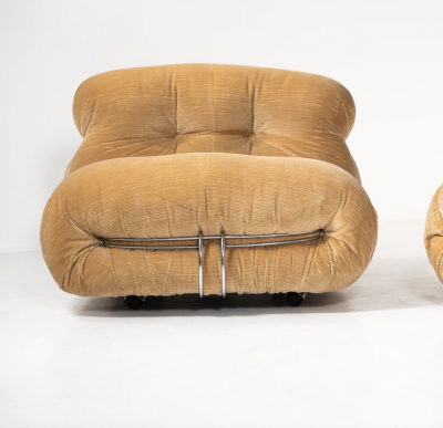 Afra Tobia Scarpa Mid Century Soriana Seating Set by Tobia Afra Scarpa for Cassina 1970s