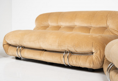 Afra Tobia Scarpa Mid Century Soriana Seating Set by Tobia Afra Scarpa for Cassina 1970s