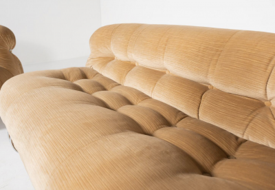 Afra Tobia Scarpa Mid Century Soriana Seating Set by Tobia Afra Scarpa for Cassina 1970s