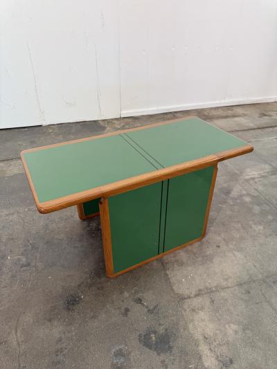Afra Tobia Scarpa Pair of Laker Green Coffee Tables by Afra Tobia Scarpa Italy