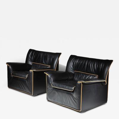 Afra Tobia Scarpa Pair of Lauriana Lounge Chairs by Afra and Tobia Scarpa for B B Italia