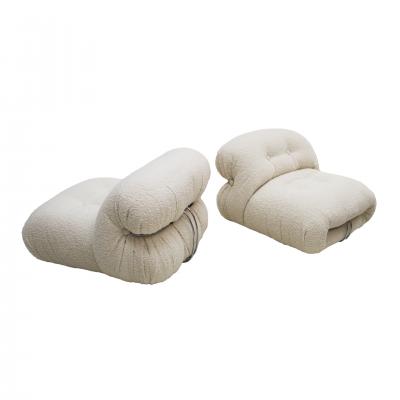 Afra Tobia Scarpa Pair of Soriana Armchairs Designed by Tobia Scarpa Edited by Cassina 1960s