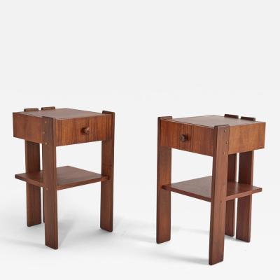 Afra Tobia Scarpa Pair of Tobia Scarpa Style Nightstands