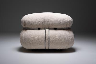 Afra Tobia Scarpa Scarpa Soriana Lounge Chair in Boucl Wool 1969