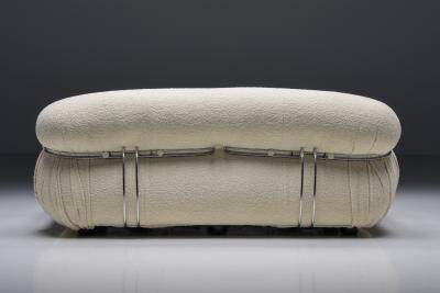 Afra Tobia Scarpa Scarpa Soriana Sofa in Boucl Wool 1970s