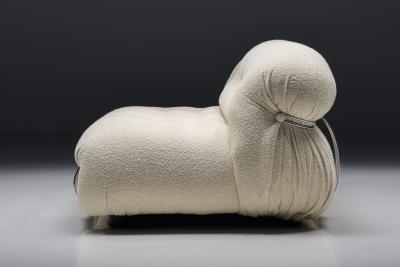 Afra Tobia Scarpa Scarpa Soriana Sofa in Boucl Wool 1970s