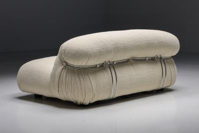 Afra Tobia Scarpa Scarpa Soriana Sofa in Boucl Wool 1970s