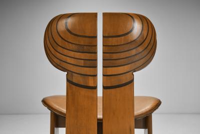 Afra Tobia Scarpa Set of Four Africa Chairs by Afra and Tobia Scarpa for Maxalto Italy 1975
