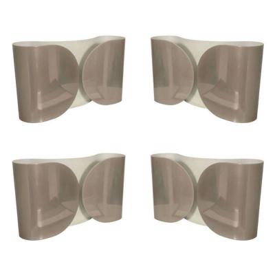Afra Tobia Scarpa Set of five Italian Sconces Foglioby Scarpa for Flos
