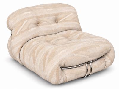 Afra Tobia Scarpa Soriana Lounge Chair Ottoman by Afra Tobia Scarpa for Cassina 1960