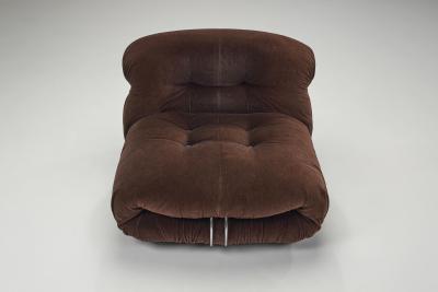 Afra Tobia Scarpa Soriana Single Seat Chairs by Afra and Tobia Scarpa for Cassina Italy 1969