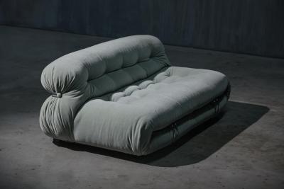 Afra Tobia Scarpa Soriana Two Seater Sofa by Afra Tobia Scarpa for Cassina Italy 1970s