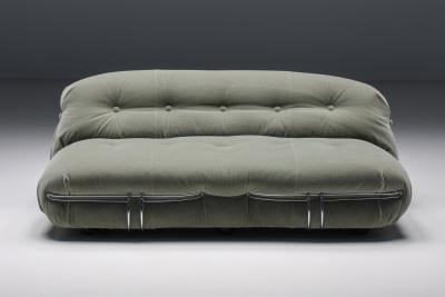 Afra Tobia Scarpa Soriana Two Seater by Afra Tobia Scarpa for Cassina 1970s