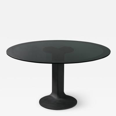 Afra & Tobia Scarpa - Table Tl59 In Metal And Glass By Afra And Tobia ...