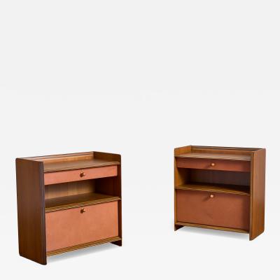 Afra Tobia Scarpa Tobia Scarpa Leather Nightstands