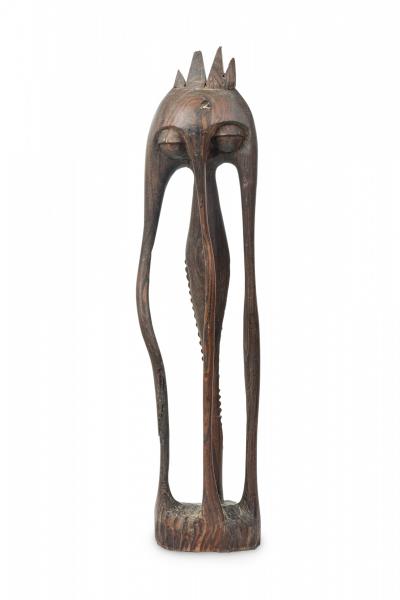 African 20th Century Carved Wood Makonde Abstract Figure