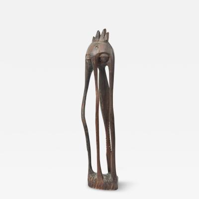 African 20th Century Carved Wood Makonde Abstract Figure