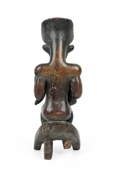 African Angola 20th Century Carved Wood Chokwe Ancestor Chibinda Ilunga Figure