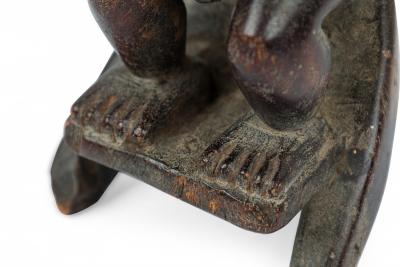 African Angola 20th Century Carved Wood Chokwe Ancestor Chibinda Ilunga Figure